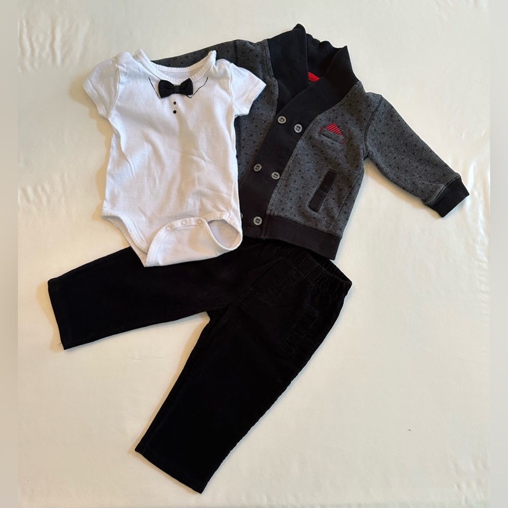 Petitlem - Tuxedo Set - 9 Months